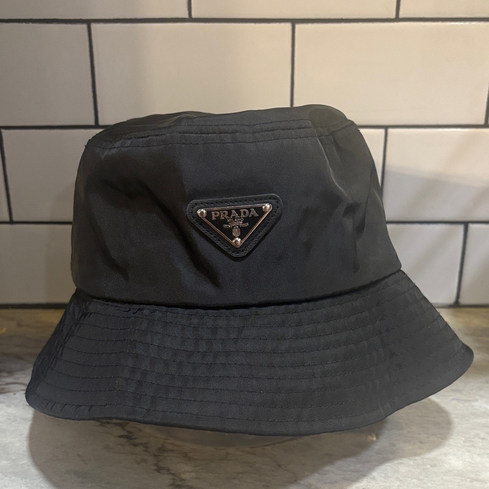 Prada Classic Black Bucket Hat